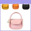 Stylish Mini Pu Leather Handheld Bag For Kids With Vintage Aesthetic And Trendy Colors