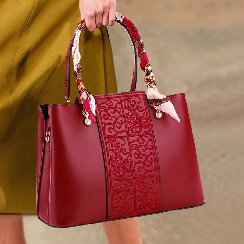 Красная свадебная сумка женская новая высококачественная большая вместительная свадебная сумка свадебная сумка для свекрови