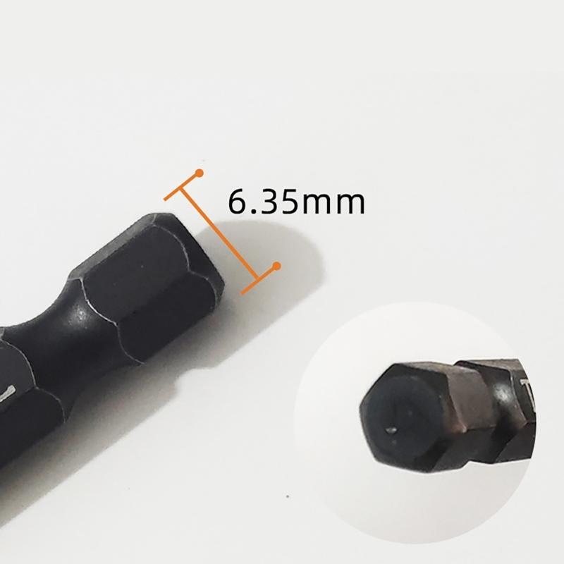 10Pcs Impact Antislip Screwdriver Bits 1/4inch Hex Shank Magnetic Tips Crossing Screwdriver Bits Set Impact Bit