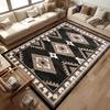 Western Aztec Rug Area Rug for Living Room Southwestern Farmhouse Machine Washable Low Pile Soft Large Carpet for Dining Room