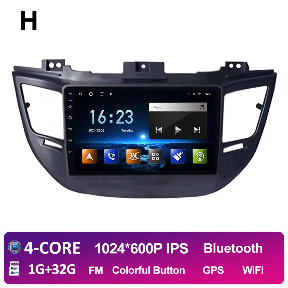 9 inch Android 14 For Hyundai Tucson IX35 3 2015 2016 2017 2018 Car Video Radio Multimedia Player QLED IPS Screen Head Unit WIFI
