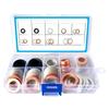 80pcs Oil Sump Drain Sealing Gasket Assortment For Screws Fastener Rubber Steel Flat Ring Seal Auto Tool Box For Car Truck Use