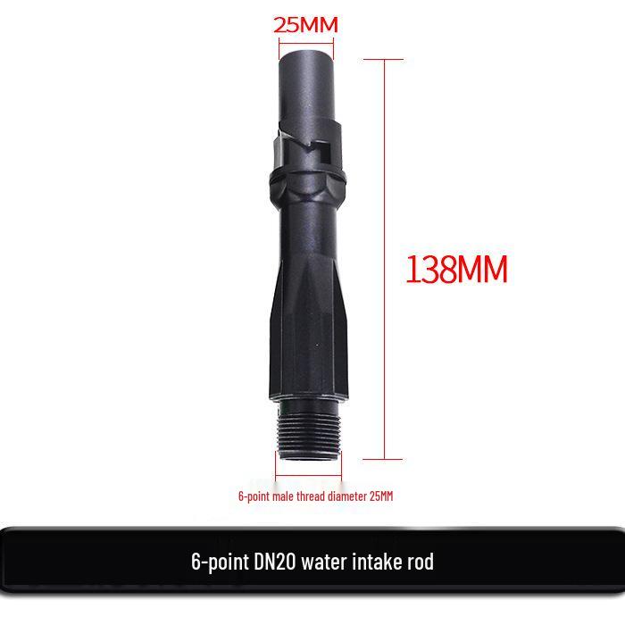 

1-inch DN25 Universal Quick Water Intake Valve, Copper Thread, 6-Point Insert Rod, Ideal for Gardening and Landscaping