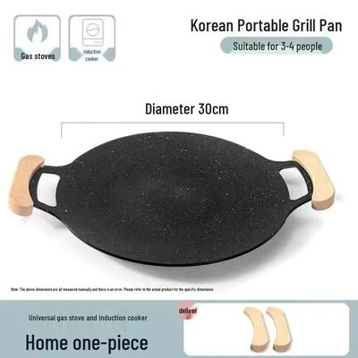 ZISIZ Gusseisen-Grillplatte für BBQ & Teppanyaki