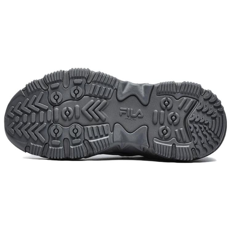Fila Ravagement 2 Scarpe da Corsa Basse in Tessuto e Pelle Sintetica Donna Nero Grigio F12W232140LBA