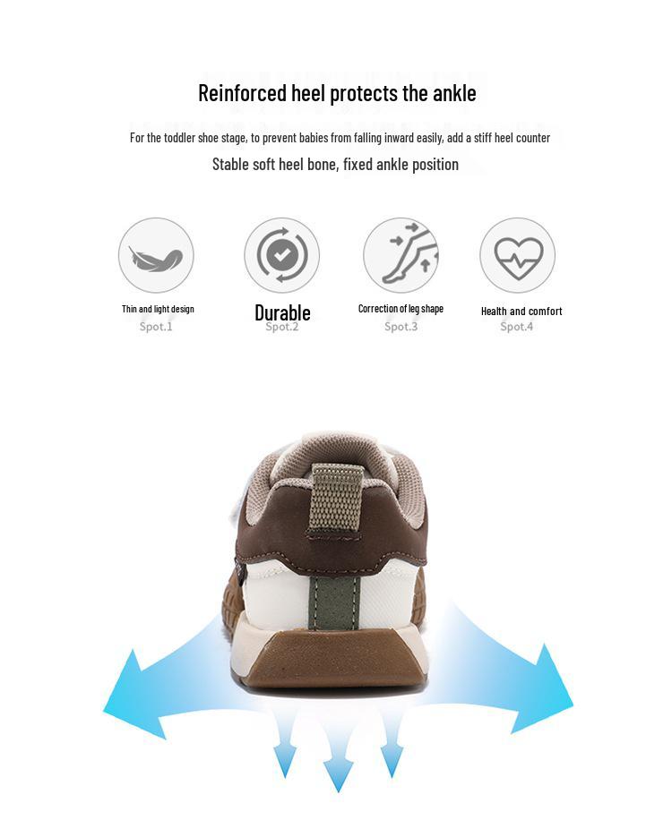 ABCkids5838 Velcro Sneakers for Kids - Soft Sole, Spring & Autumn Style, Boys & Girls Casual Board Shoes