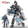 MOC Skibidi Toilet Action Figure Building Blocks Titan Clock Man Upgrade 4.0 Bricks DlY Toys For Kid Christmas Birthday Gifts
