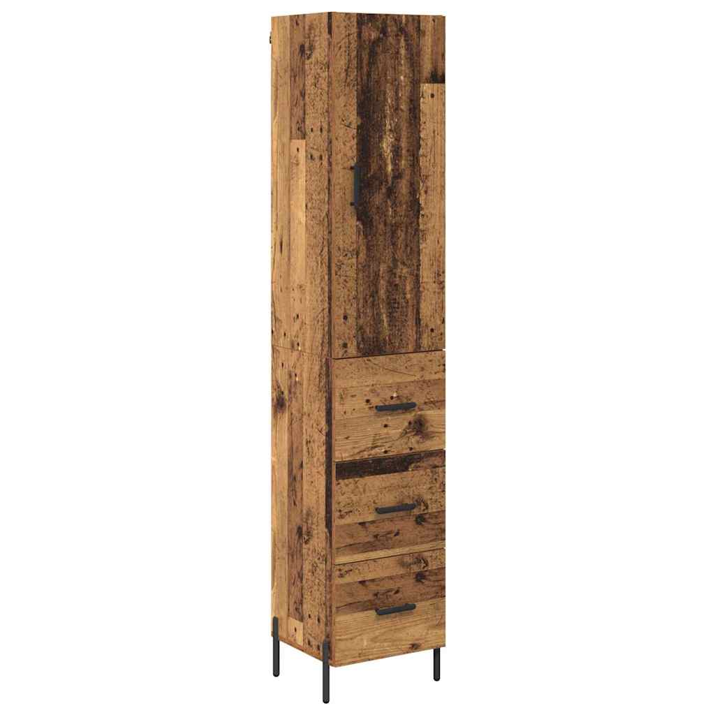 Highboard Reclaimed Wood 34.5 x 34 x 180 cm Particle Board