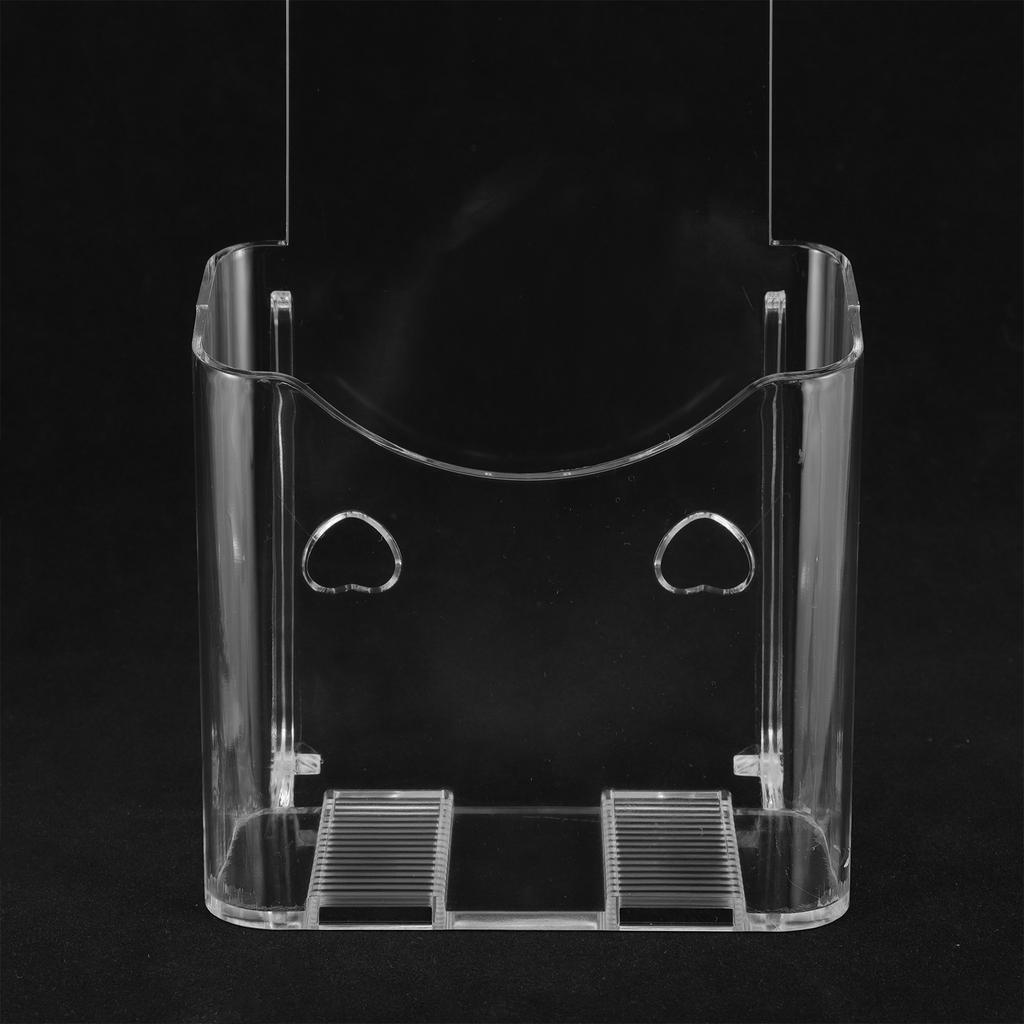 4 Pcs Acrylic Brochure Holder Display Stand Clear Plastic Note Holder Trifold Leaflets Pamphlet Flyer Desk Accessories Ganizer