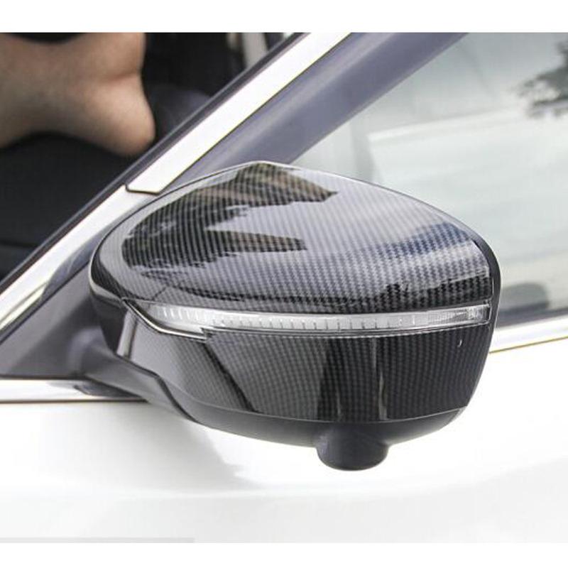 For Nissan Murano 2015 2016 2017 2018 Car Styling Cover Back Rear View Eyebrow Side Mirror Strip Stick Trim Panel Lamp 2PCs