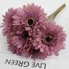 1pc Chrysanthemum Flowers Artificial Flowers Bouquet Single Piece DIY Floral Materials Artificial Gerbera Flowers Soft Realistic