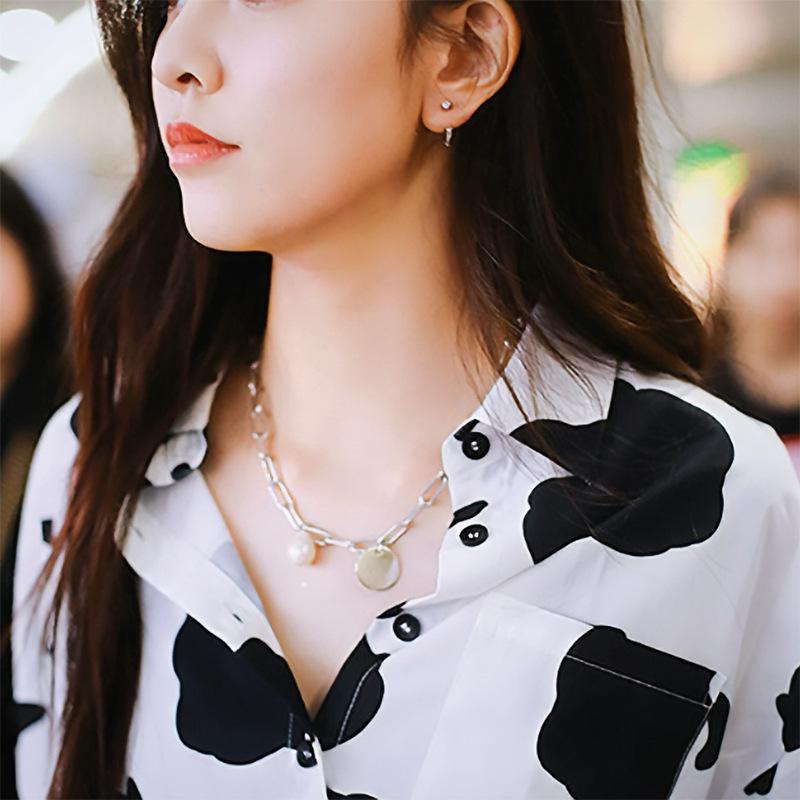 925 Silver Baroque Song Yanfei Style Clavicle Necklace