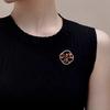 Chinese Style Plum Blossom Anti-light Brooch Women's Niche Pin High-end Temperament Coat Jacket Accessories Exquisite Corsage