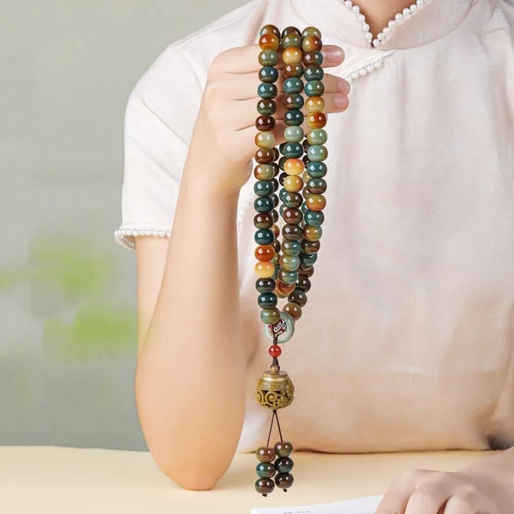 Tassel Rosary Beads Bracelets Jewelry Beaded Handheld Necklace Retro Prayer Beads Necklace  Gifts