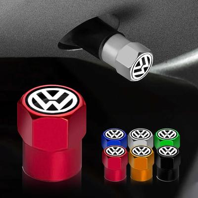 4 ks Víčka ventilků do auta Krytky ventilků pneumatik Kol Pneu Stonky ventilků Pro Volkswagen Golf Jetta Tiguan Touran TSI TDI R32 MK4 GTI