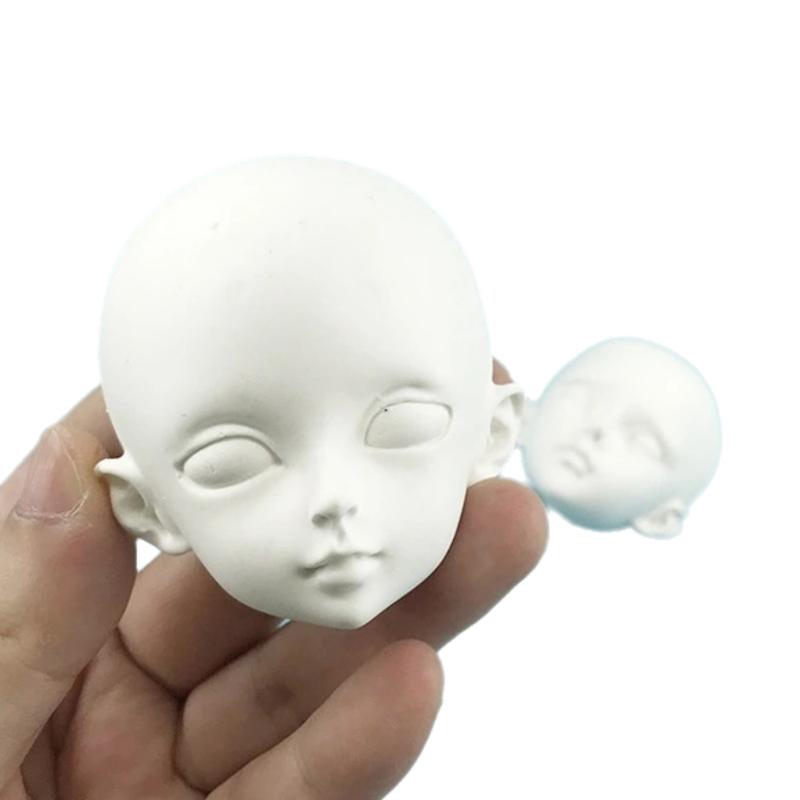 1 Stück Polymer Clay Kopf Sculpey Handgefertigte Werkzeuge 3D Babygesicht Silikonformen Menschliche Gesichtsform DIY Puppe Modifiziertes Zubehör