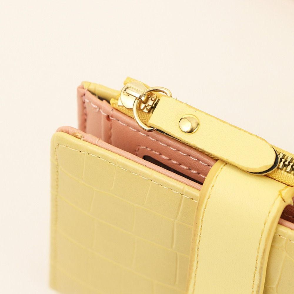 PU Leather Women's Wallet Multi-Cards Slot Mini Coin Pocket Practical Credit Cards Holder  Travel