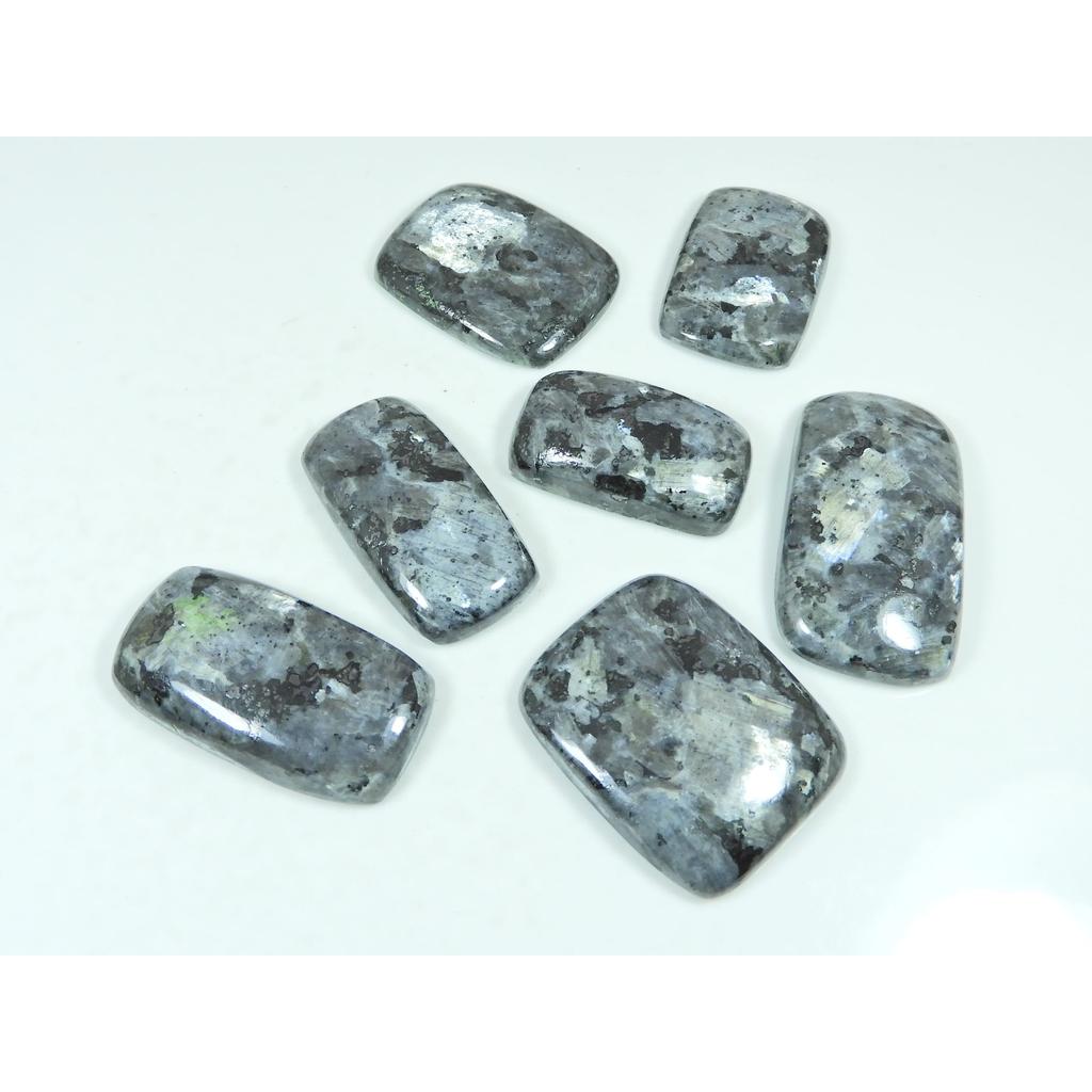 335Cts. Natural Larvikite Octagon Cabochon Loose Gemstone 07 Pcs Lot C-3829