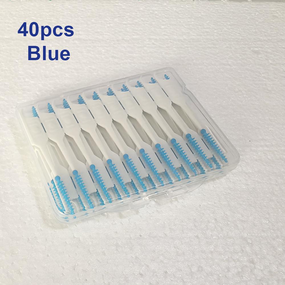 40 120 150 200 Pcs Silicone Interdental Brush Soft Tooth Cleaning Between Teeth Dental Brace Toothpick