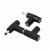 SinLoon Multifunctional DC Angle DC Power Connector DC Jack Coupler Converter for CCTV Lighting S Black 5-Piece Adapter, 90-Degree Adapter, 5.5x2.1mm
