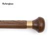Yellow Wooden Traditional Single Joint Walking Stick Decorative Cospaly Party Wood Walking Cane Halloween Mace Wand Crosier 87cm