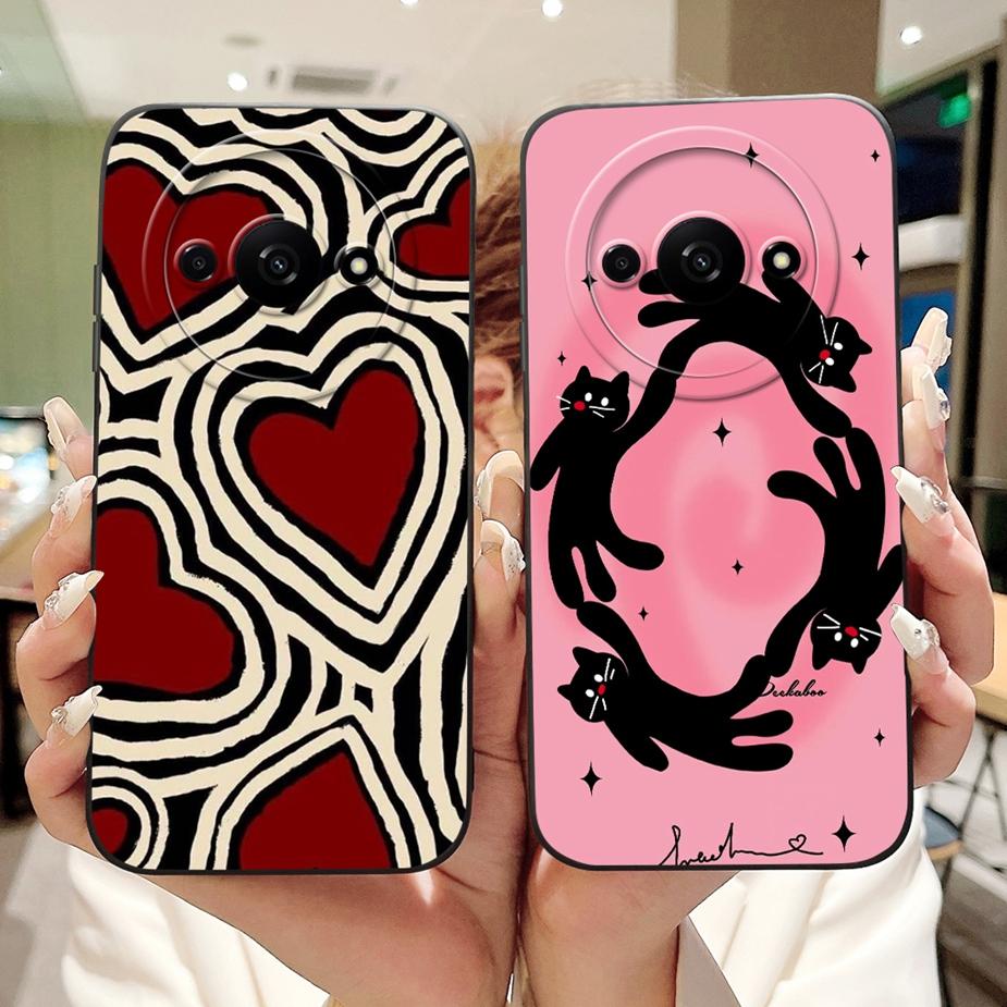 For Xiaomi Redmi A3 Case Luxury Candy Painted Cover Shockproof Phone Cases For Xiaomi Redmi A3 RedmiA3 Soft Fundas 6.71'' Bumper