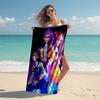1pc KPop Demon Hunters14 Beach Towel, Comfortable and Thick, and Swimming/Bath/Picnic/Camping Towel, Suitable for Seaside Beaches