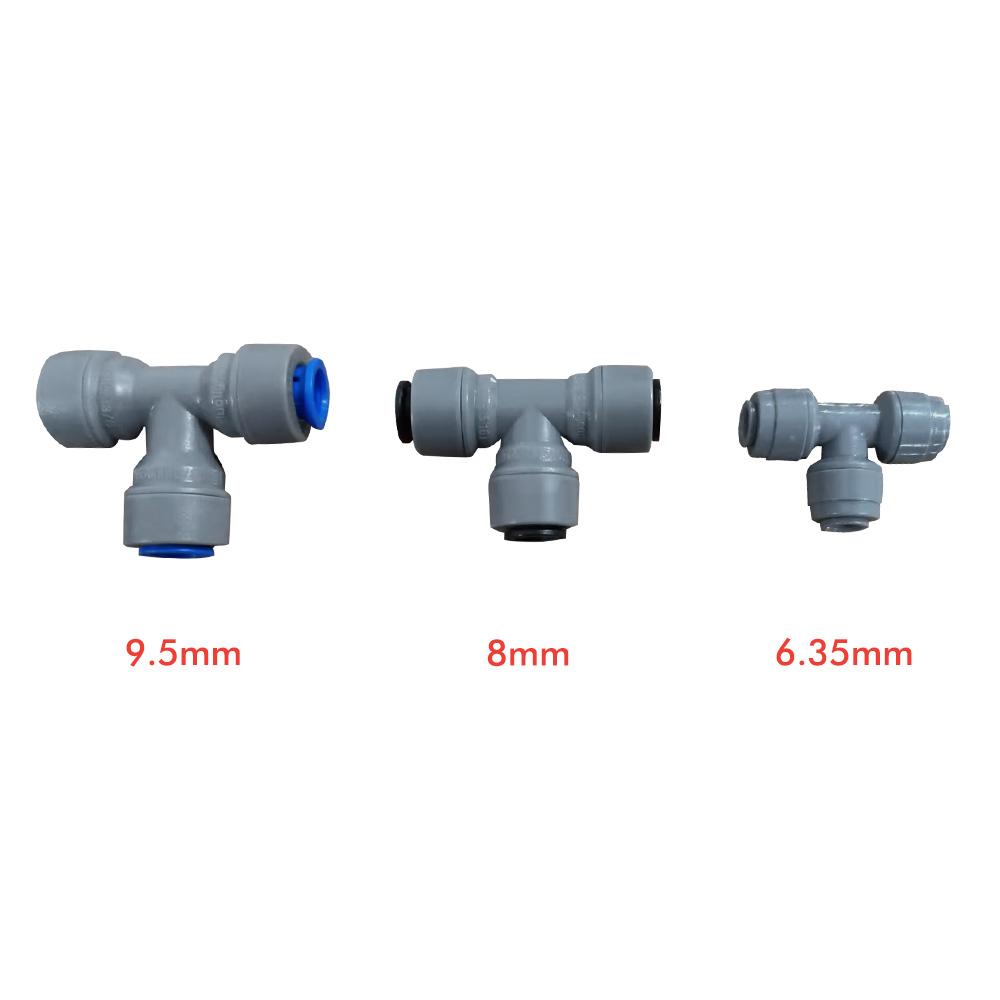 kegland Barware Duotight/Monotight  6.35/8/9.5mm Female Tee Piece Plastic Connector Tube Fitting