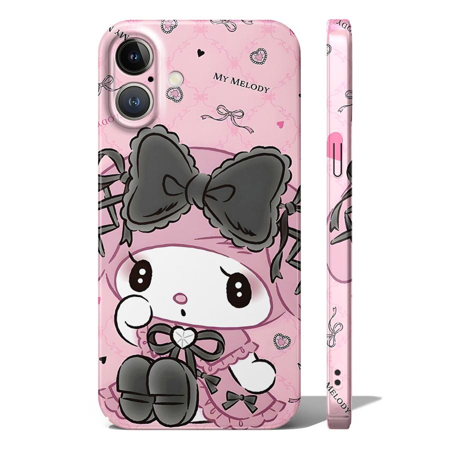 

Мультяшний чохол Sanrio Kuromi для iPhone 17 Air 14 X 13 11 15 Plus XR 16 Pro Max 12 Жорстка накладка для телефону iPhone 16