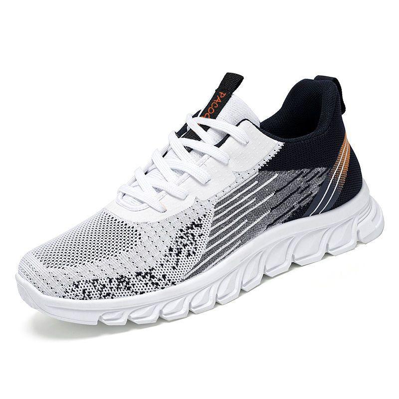 Shoes men's autumn new foreign trade men's shoes student lace-up running shoes fashion trendy shoes breathable casual sports shoes men