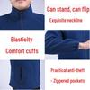 Men's Plus Size Fleece Jacket: Casual and Loose, Perfect for Autumn and Winter. Ideal for Middle-Aged and Elderly.