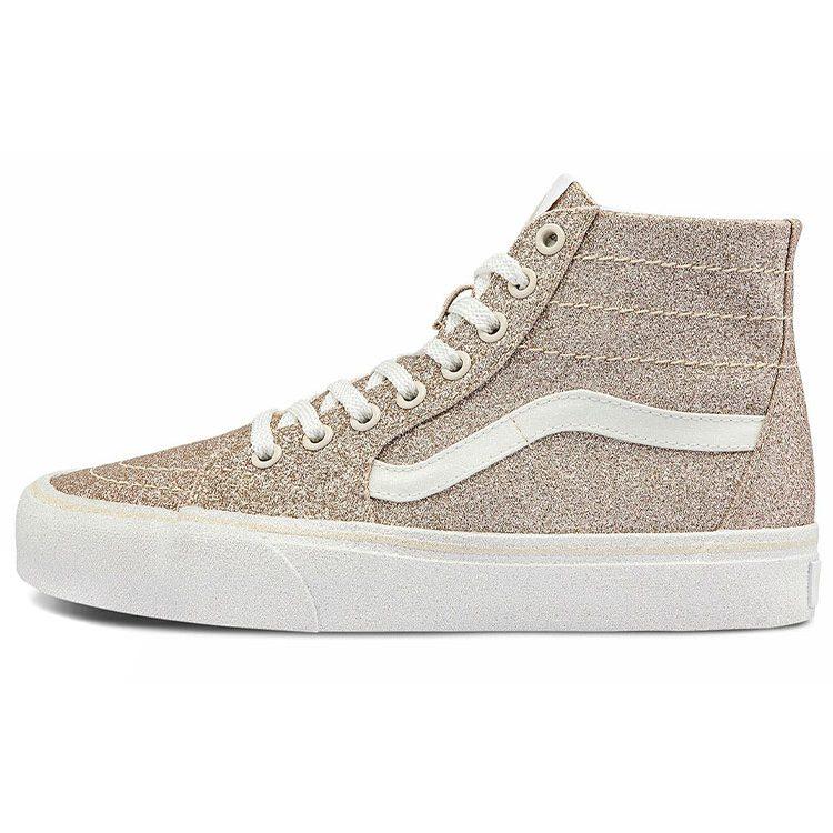 Sk8 Vans-Hi Tapered `Glitter Macadamia` Women`s