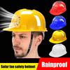 Casco de Seguridad con Ventilador Solar, Sombrero de Protección Solar, Gorra Impermeable Ajustable Estilo Casco Ventilado Para Trabajo, Construcción del Hogar