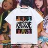 Girls Graphic Tshirt Suitable for Children Featuring KATSEYE Print Design Casual Short Sleeves Crew Neck