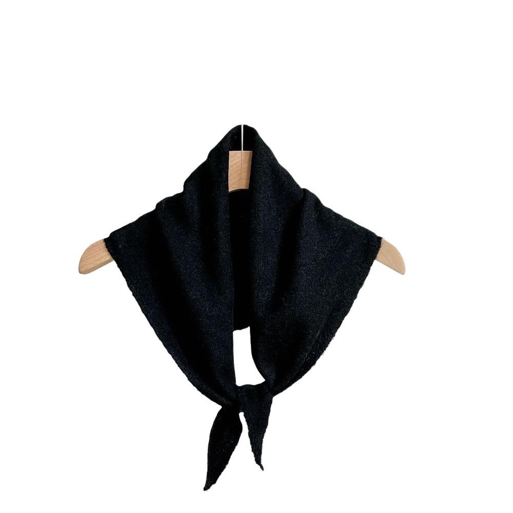 Striped Cross Scarves Wool Cross Neckerchief Sweet False Collar Women
