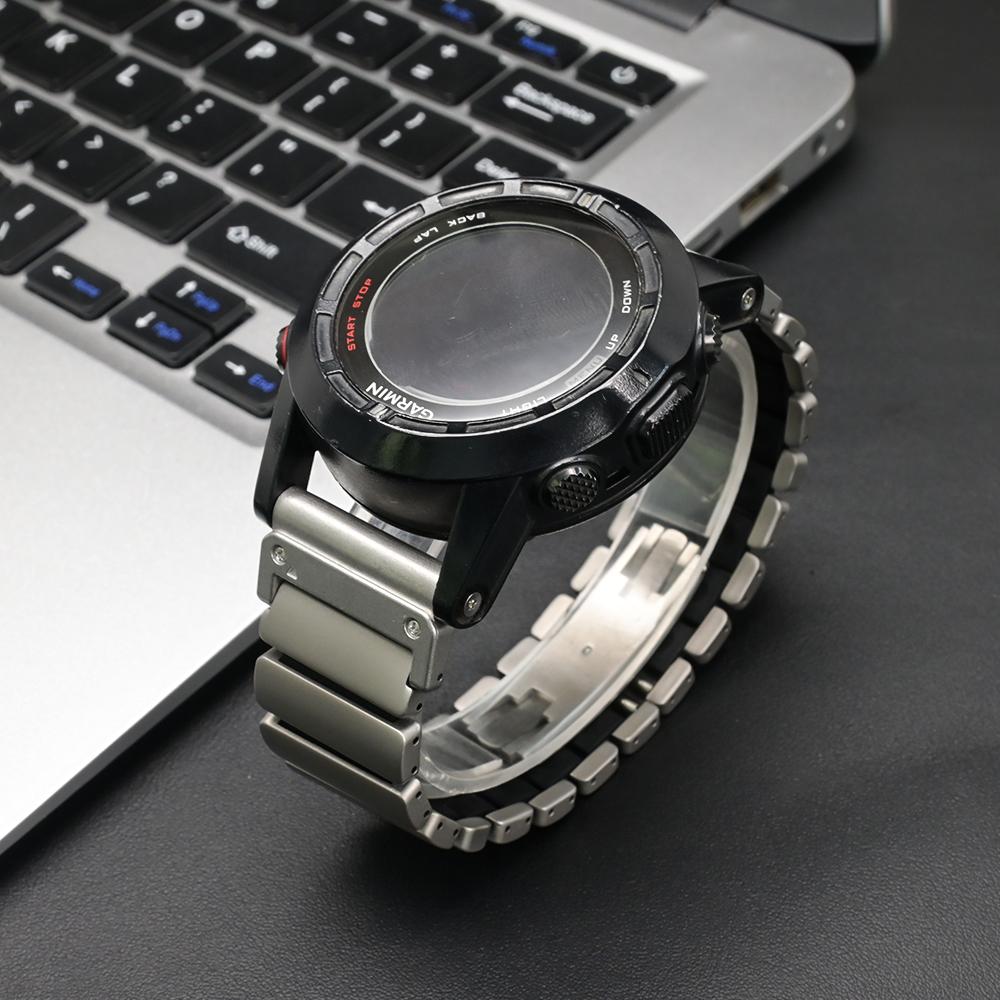 Cinturino in Titanio da 26mm per Orologio Garmin Fenix 8 7X Pro 6X Enduro 3 Cinturino da Uomo d'Affari Per Garmin Tactix 7Pro Instinct 2X Accessori
