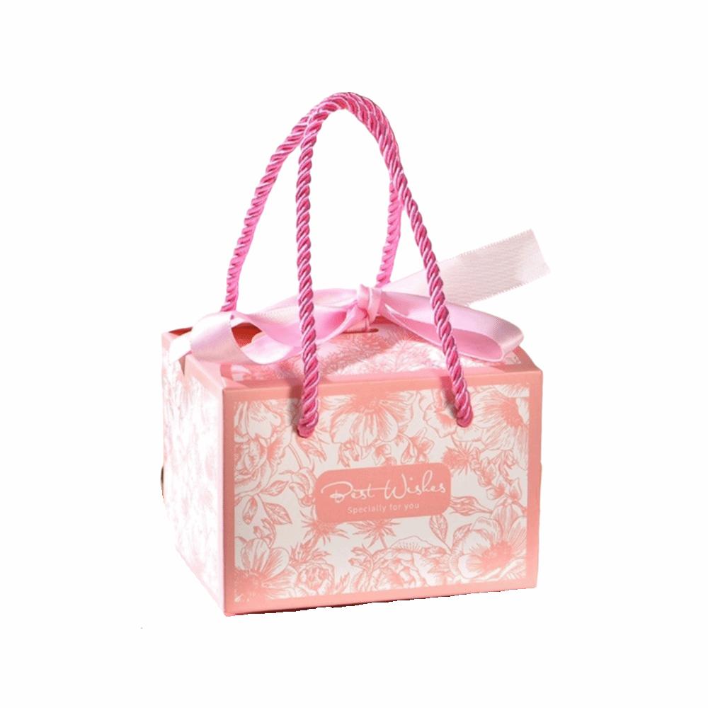 10pcs Bow Ribbon Wedding Party Paper Box Eco-Friendly Candy Box New Gift Packaging Box Goodies Gift