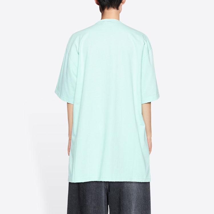 Balenciaga T-shirt Uomo SS22 Verde Menta 681314TLVN10306