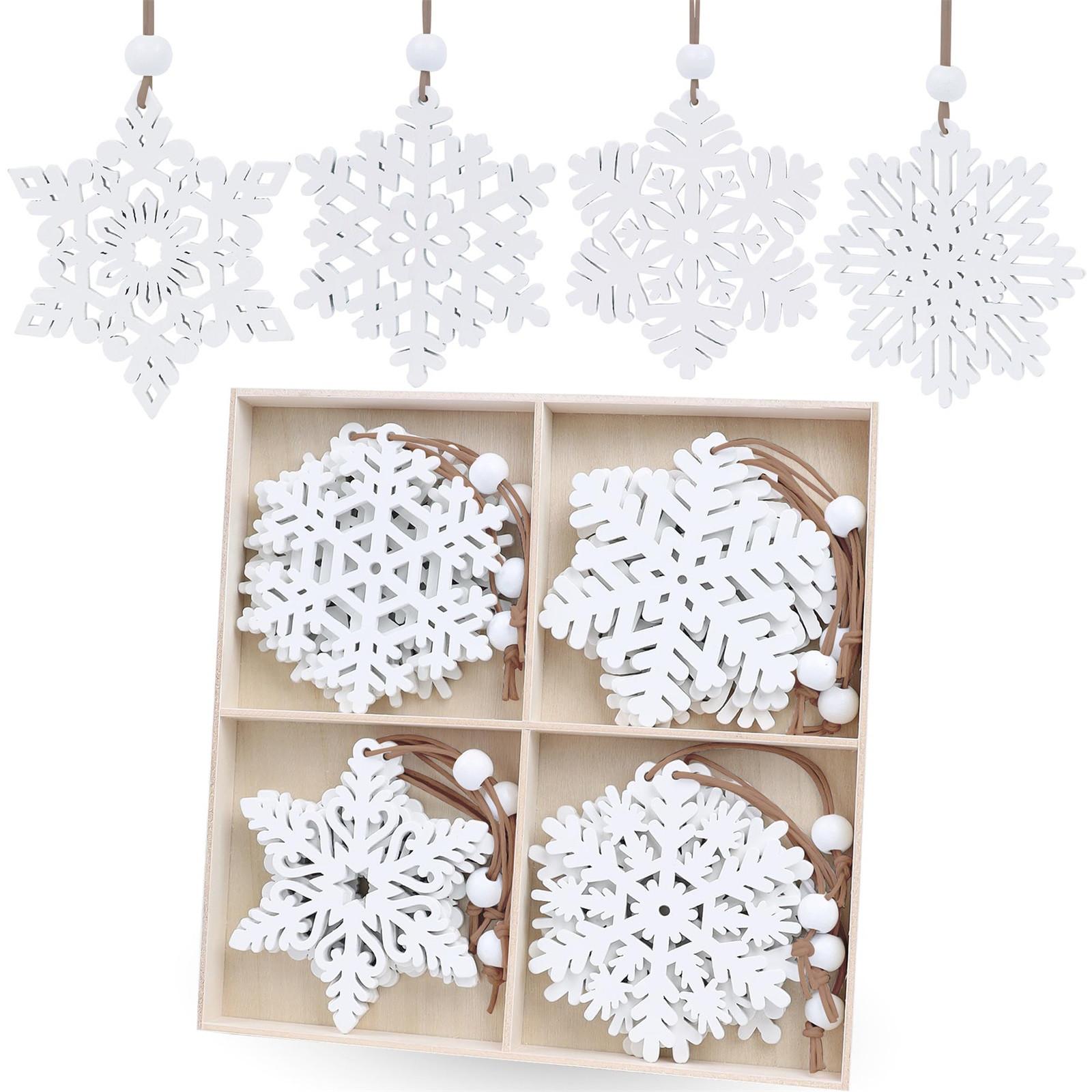 

Рождественская снежинка деревянное украшение подвеска рождественские украшения снежинки зимний дом украшения для рождественской елки One Size