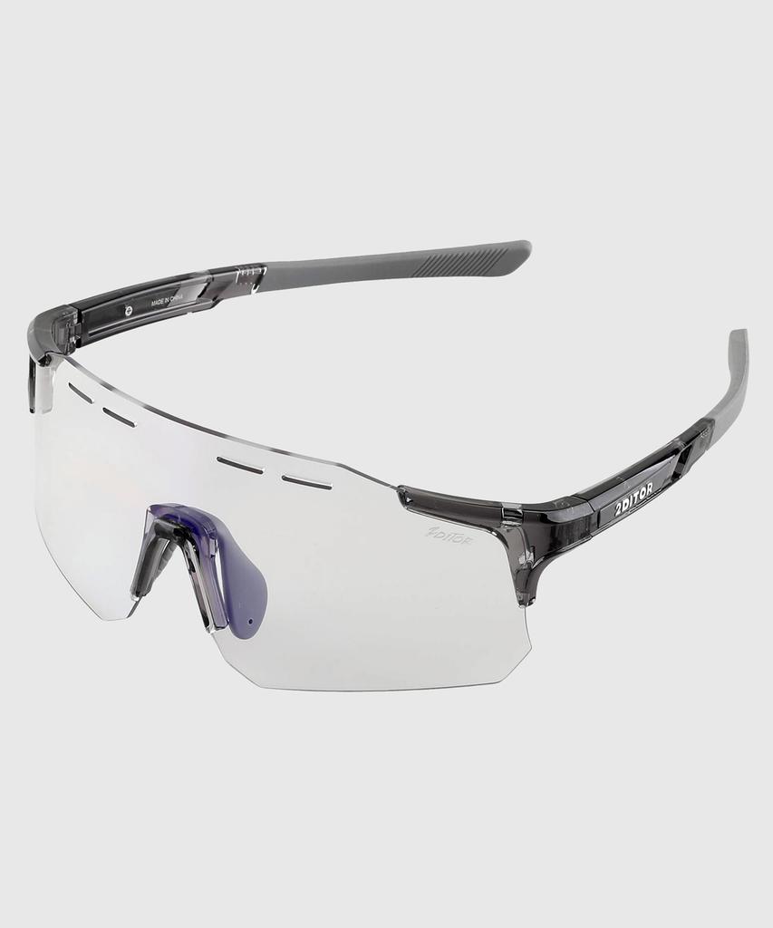 Tuditeo Nus Goggles Uv Protection Athletic Sunglasses C9 Photochromic Violet/Clear Frame Gray