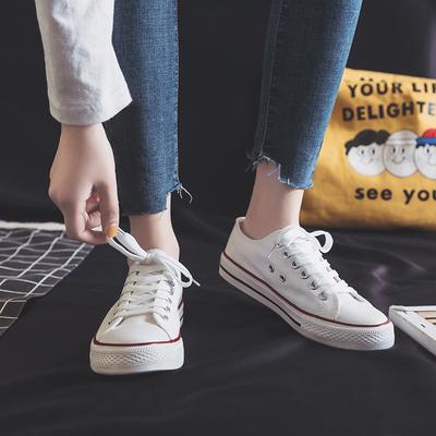 Distribution of Classic Evergreen Canvas Shoes, Rubber Shoes, Student Cloth Shoes, Low-top Shallow Mouth Women's Shoes