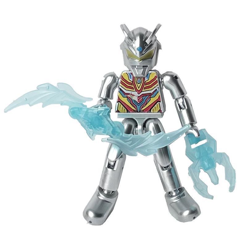 Multi-Joint beweglichen Krieger Hero Baustein Puppe Modell Puzzle Baustein Spielzeug