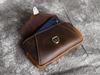 Men's Crazy Horse Top Grain Leather Waist Bag for 6.1-6.7" Phones
