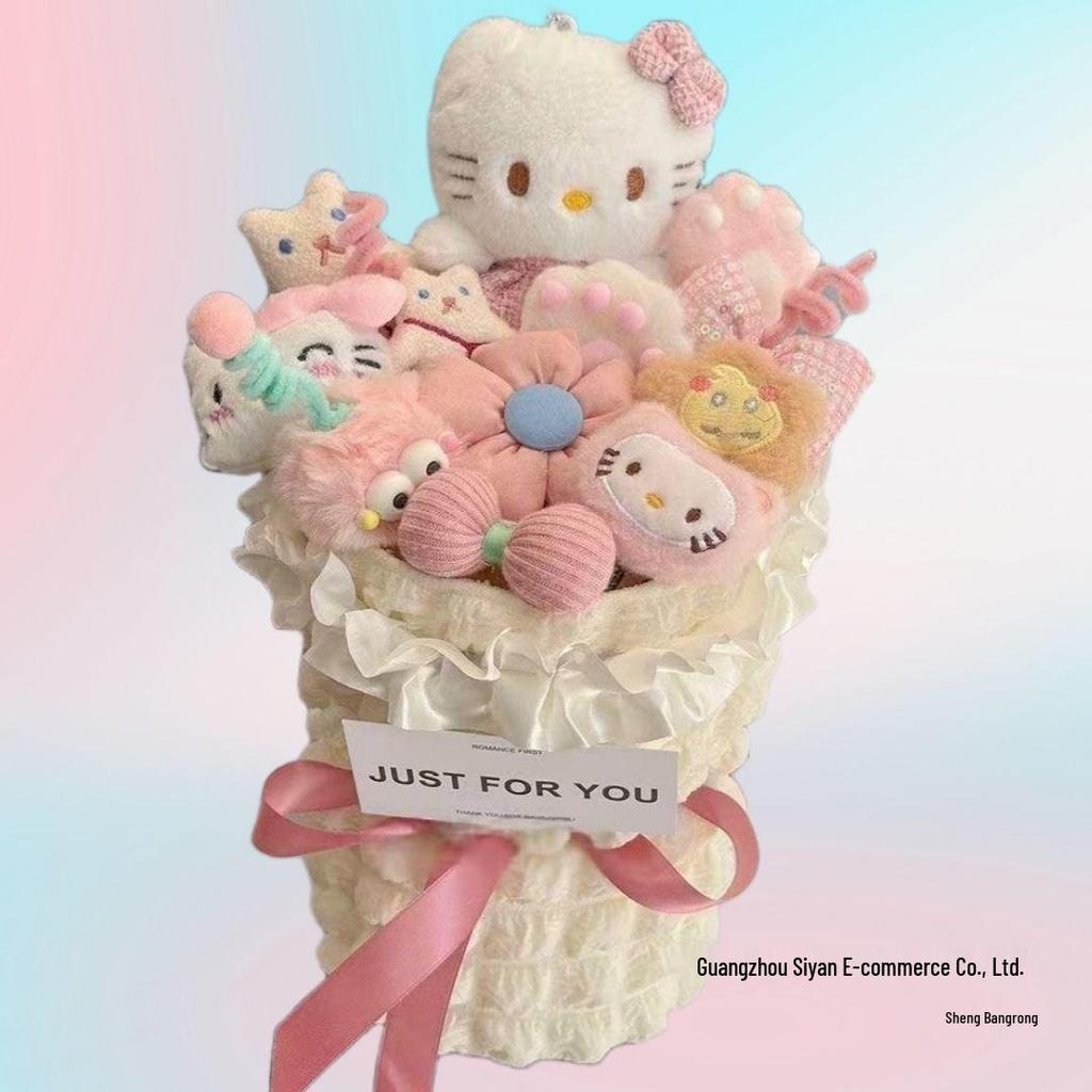 Cinnamoroll & Pochacco Doll Bouquet Birthday Gift for Girls