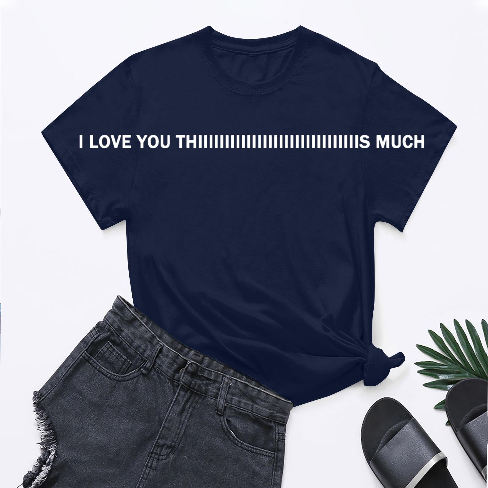 Мужская футболка с коротким рукавом на День святого Валентина Круглый вырез Модная Свободного кроя Повседневная футболка с коротким рукавом XXL 1450₽