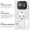 16A 230V Thermostatsteckdose Digitaler Temperaturregler Steckdose mit Sensor EU-Stecker Heiz-Kühl-Schalter mit Timer KWE-TC01