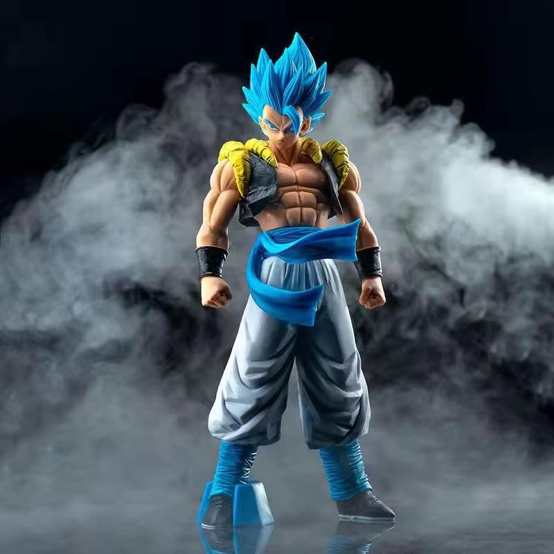 New 31CM Anime Dragon Ball Z Super Saiyan Blue Gogeta PVC Action Figure Model Toys Desktop Decoraction Children Birthday Gift
