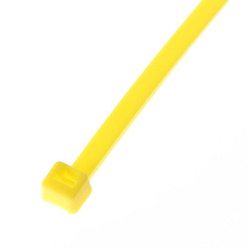 Panduit PLT2I-M4Y Cable Tie, Intermediate, Nylon 6.6, 8.0-Inch Length, Yellow (1,000-Pack)