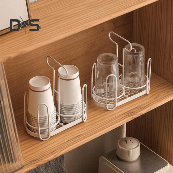 Disposable Cup Holder Paper Cup Dispenser Iron Art Durable Cup Storage Rack for Countertops Kitchen Coffee Stations Multifunctional Cup Organizer
