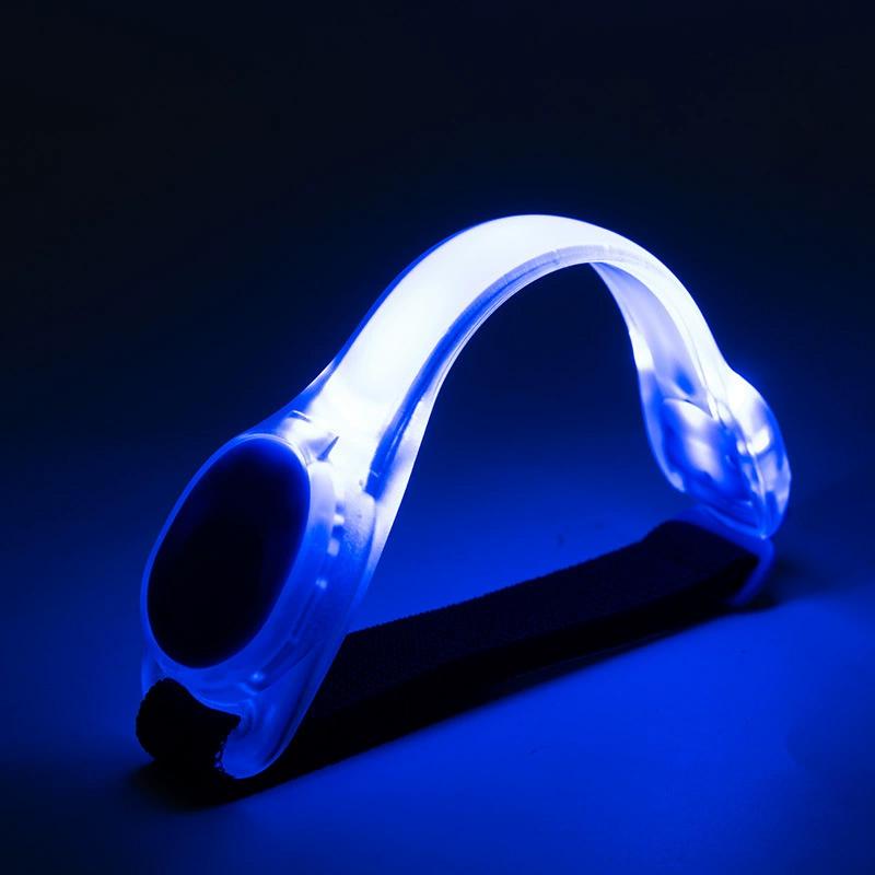 

Led Running Armband Arm Band Flashing Light Battery-operated Wristbands Adjustable Cycling Night Luminous Wearable Yellow Orange